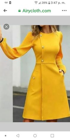 Chique Outfits, Angelina Jolie, Classy Dress, Fancy Dresses, Yellow Dress, Kate Middleton, Look Fashion, Classy Outfits, Elegant Dresses