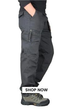 Elevate your fashion game with these men's multi-pocket straight casual cargo pants. Offering a perfect blend of style and practicality, these cargo pants are designed to keep you comfortable and organized. Their straight fit adds a sleek touch to your casual wardrobe, making them a versatile choice for any occasion. Gray Cargo Pants With Pockets For Outdoor Activities, Gray Cargo Pants With Pockets, Gray Cargo Pants With Pockets For Outdoor, Gray Utility Pants With Pockets, Gray Cargo Pants For Outdoor Activities, Gray Bottoms With Pockets For Outdoor Activities, Cargo Pants With Pockets For Outdoor Activities, Gray Pants With Side Pockets For Outdoor Activities, Baggy Cargo Jeans With Pockets For Outdoor Activities