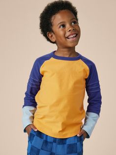 This customer fave is such a standout piece: Sporty but polished, our striking Explorer Colorblock Raglan Top elevates jeans or joggers. Long raglan sleeves with handsome pintuck detailing. Crafted from 100% soft cotton jersey. Casual Playwear Tops With Ribbed Cuffs, Raglan Top, Tea Collection, Pin Tucks, Raglan Sleeve, Color Blocking, Tea, The Originals