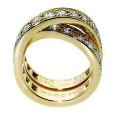 Cartier Nouvelle Vague Diamond Bypass Gold Ring 0000146 King Edward Vii, King Edward, Bypass Ring, Cartier Jewelry, Women Pants, Diamond Gold, Oversized Look, Exquisite Jewelry, Round Brilliant Cut Diamond