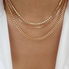 Attached layers Includes everything pictured Material: gold plated brass, crystals Length: 15" + 3" extension IMPORTED Multilayer Necklace, Gold Circle Necklace, Multi Layer Necklace, Gem Necklace, Pearl Choker Necklace, Circle Necklace, Pearl Choker, Earring Sale, Stylish Jewelry