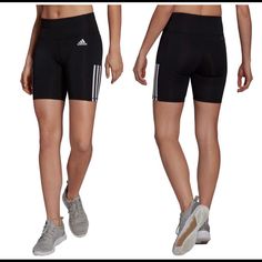 Adidas Bike Shorts Highrise Wasitband Aeroready Lightweight Compression Moisture Absorbing Nwt, Unworn Shorts Adidas, Adidas Shorts, Adidas Black, Shorts Athletic, Bike Shorts, Athletic Shorts, Black Adidas, Adidas Women, Bike