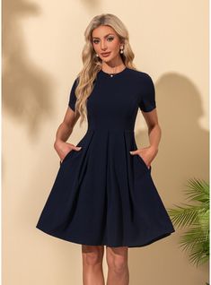 JJ's House No Pleated Polyester Midi Scoop Spring Summer A-line NO Dark Navy S Height:5.7ft(174cm) Bust:33.5in(85cm) Waist:26in(66cm) Hips:36in(91cm) Dress. #JJ's House #No #Pleated #Polyester #Midi #Scoop #Spring #Summer #Aline #NO #DarkNavy #S #Dress Dress For Fall, House No, Line Dress, Navy Dress, Model Dress, Dark Navy, Fall Season, A Line Dress, A Line