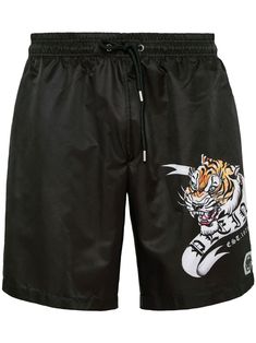 jet black tattoo print appliqué logo elasticated drawstring waistband straight leg above-knee length Be mindful to try on swimwear over your own garments. Boxer Tattoo, Rubber Patch, Top Sneakers Women, Black Tattoo, Leather Outerwear, Mid Top Sneakers, Pattern Tattoo, Printed Drawstring, Philipp Plein