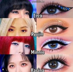 Kpop Makeup Tutorial, Pop Makeup, Anime Cosplay Makeup, Korean Eye Makeup, Black Pink Background, Eye Makeup Pictures, Ethereal Makeup, Makeup Game, Makeup Looks Tutorial