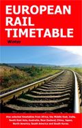 the cover of european rail timetable