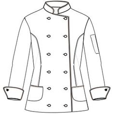 Chef Jacket 6803 pattern download $10.00 Military Jacket Pattern, Chef Jackets Women, Girls Clothes Sewing, Military Jacket Women, Dashiki For Men