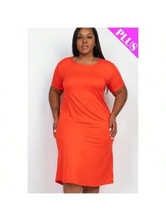 Introducing our Plus Size Loose Fit Short Sleeve Dress, a versatile and comfortable piece designed to enhance your wardrobe with effortless style. Crafted from soft and lightweight high-stretch jersey fabric (92% Polyester, 8% Spandex), this dress offers both comfort and flexibility for any occasion.
Key Features:
- Fabric: Soft & lightweight high-stretch jersey
- Fit: Loose fit
- Color Options: Available in a variety of versatile colors
- Sizes: Available in sizes 1X to 4X
- Design: Features sh Casual Stretch Longline Dresses, Casual Longline Stretch Dresses, Casual Stretch Midi Dress For Loungewear, Solid Short Sleeve Midi Dress In Elastane, Solid Short Sleeve Midi Dress, Solid Color Short Sleeve Midi Dress, Casual Stretch Midi Dress Longline, Casual Stretch Midi Dress In Solid Color, Casual Knee-length Elastane Dresses