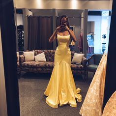 Sherri Hill Yellow Prom Dress. Satin Finish. Long Train. Yellow And Gold Prom Dress, Yellow Dress Graduation, Yellow Prom Dresses Black Women, Prom Dresses Yellow Long, Yellow Gold Prom Dress, Prom Yellow Dress, Sherri Hill Prom Dresses Long, Pastel Yellow Prom Dress, Yellow Prom Dresses Long