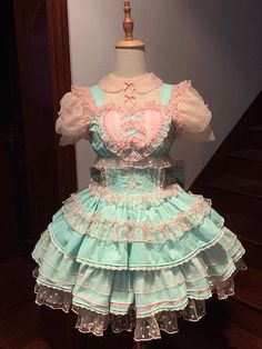 Decora Outfits, Dolly Dress, Jumper Style, Queen Size Bed, Ballet Dress, Multicolor Dress, Sweet Lolita, Kawaii Clothes, Really Cute Outfits