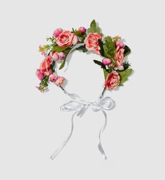 Pink Rose Flower Crown | Marketplace | 1800Flowers Flower Crown Pink, Green Bridal Showers, Festival Headpiece, Crown Pink, Rose Flower Crown, Crown For Kids, Pink Png, Glitter Candles, Bridal Shower Photos