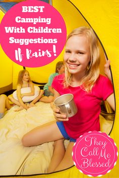 This is how to keep kids occupied during camping while it is raining. Camp Hacks, Camping In The Rain, Camping Tents, Camping Checklist, Van Camping, Best Advice, Camping Activities, Beach Camping, Camping Essentials