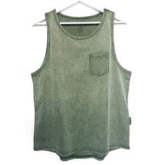 Little Bipsy Acid Wash Tank In Green New Xl Men’s Or Women’s Pit To Pit: 24in Casual Pre-washed Tops For Spring, Relaxed Fit Sleeveless Top With Pockets, Acid Wash Cotton Tops For Summer, Casual Relaxed Fit Tank Top For Everyday, Acid Wash Cotton Tops For Everyday, Pre-washed Relaxed Fit Summer Tops, Summer Tops With Relaxed Fit, Casual Summer Tank Top With Pockets, Casual Washed Tops For Summer