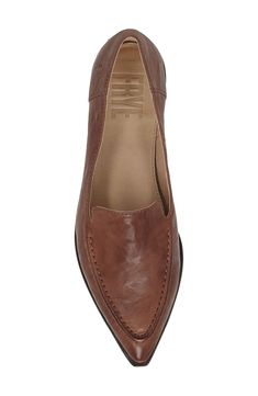 A pointy toe perfects the sleek profile of a leather loafer that's ready to elevate any look. Leather upper and lining/leather and rubber sole Imported Loafer Women, Leather Loafers, Loafers For Women, Cognac, Rubber Sole, Leather Upper, Loafers, Nordstrom, Sleek