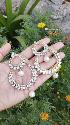 Diy Beautiful Kundan Stone Earrings 😱❤️‍🔥 #shorts #diy #viral #youtubeshorts #creative #earrings Ballroom Necklace, Kundan Ring, Chocolate Videos, Creative Earrings, Flower Jewelry Designs, Thread Bangles Design, Diy Jewellery Designs