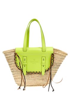 Cuba Lab x Sanpa «Tropicana» Sac à proximité en paille et cuir, double poignée, poche intérieure assortie.Laboratoire de CubaCuba Lab x SANPA 'TROPICA' Sac à proximitéW 38 x H 25 x D 14 cm Crossbody Tote Bag, Gorgeous Bags, Crossbody Tote, Personalized Accessories, Black Tote Bag, Womens Tote, Green Bag, Leather Accessories, Clutch Handbag