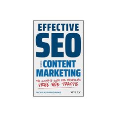 the book cover for effective seo and content marketing