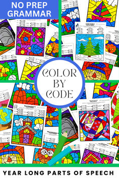 The 8 seasonal units will add fun to your grammar activities. Easy to grade and engaging for students, the coloring pages are sure to be a hit with your 5th-8th grade students. No prep needed, perfect for subs, and the pictures make great seasonal bulletin boards. Activities For Back To School, Speech Worksheets, Seasonal Bulletin Boards, Middle School Grammar, Parts Of Speech Activities, Grammar Review, Tech Tuesday, Good Grammar, Coloring Activities