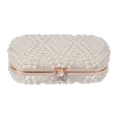 Full Beaded Artificial Pearls Evening Clutches – Luxy Moon