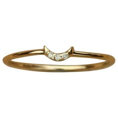 Natural Diamond Crescent Moon Ring 14k Gold Bridal Jewelry Minimalist Ring Gift. Certification 14K Hallmarked, IGI Main Stone Color White/Colorless Diamond Weight 0.02 cts Approx Metal Yellow Gold 14k Gold Weight 0.77 Grams Approx Material 14K Yellow Gold, Gemstone, Natural Diamond Main Stone Diamond A P P R O X T I M E All items are custom made to order. Our approx time is about 6 - 10 business days. This can change during peak season Note: There May Be Little Variation In Colour Between Image And Actual gemstone due to the resolution of the display of your computer or mobile But our product Image are original.Any image are not Photoshop .We Are Trying Our Best To Display Actual Image Of The Gemstone Which is To Be Delivered To Our Customers Gold Bridal Jewelry, Crescent Moon Ring, Jewelry Minimalist, Moon Ring, Colorless Diamond, Minimalist Ring, Bridal Gold Jewellery, Minimalist Rings, Crescent Moon