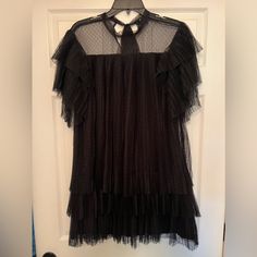 Never Worn. Great Condition. No Flaws Gothic Summer Evening Mini Dress, Gothic Mini Dress For Summer Evening, Summer Evening Gothic Mini Dress, Gothic Summer Dress For Date Night, Gothic Mini Dress With Ruffles For Evening, Gothic Spring Mini Dress For Evening, Gothic Mini Dress For Spring Evening, Gothic Spring Evening Mini Dress, Gothic Sheer Dress For Fall