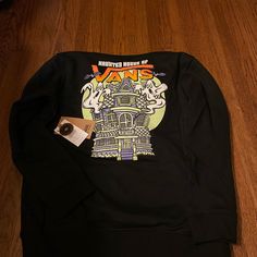 New With Tags. Comes From A Smoke And Pet Free Home. Vans Shirts, Vans Shirt, Vans Black, Halloween 2023, Dark Color, Dark Colors, In The Dark, Glow In The Dark, Kids Shirts