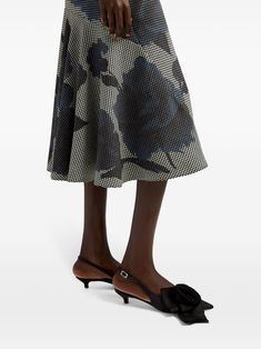 ERDEM Pencil Skirt | Black | FARFETCH Yoko London, Chanel 2, Pencil Skirt Black, Iconic Bags, Exclusive Fashion, Ballet Flat Shoes, Winter 2024, Ski Wear, Lady Dior