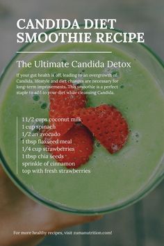 Candida Diet Smoothie Recipe Diet Changes