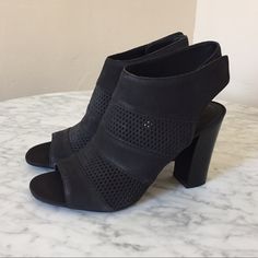 Online Reviewers Love These, But They Don't Fit Me. Perfect Way To Get Height And Stay Comfortable And Versatile! Black, 3" Heel. New In Box, Retails For $120. Black Ankle-high Sandals With Reinforced Heel, Gray Open Toe Summer Heels, Chic Gray Block Heel Shoes, Gray Open Toe Heels For Summer, Chic Gray Heels For Summer, Chic Gray Summer Heels, Gray High Heel Synthetic Heels, Elegant Gray Block Heel Heels, Gray Closed Toe Heels For Summer