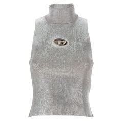 'M-Onervax' Sleeveless Ribbed Knit Top With Laminated Coated Effect, High Neck, Metal Front Logo. Color: Silver Size & Fit: True To Size Fit Composition: 100% Cotton Made In: Italy Sku: Jul-A130200hnat9cj Welcome To The Official Luosophy Poshmark Closet! Luosophy Is A Luxury Brand Reselling Company Founded In San Diego, Ca From 2016. All Our Products Are Imported From Italy And Sold In The Usa. We Do Our Best To Provide High Fashion, Luxury Items At Affordable Prices. We Guarantee All Our Produc Diesel Metallic, Aespa Concert, Ribbed Knit Top, Logo Color, High Fashion