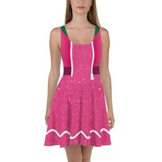 Dress to impress with this sleeveless skater dress! The soft fabric and flared skirt give it an elegant twist that brings out the intricate design with a beautiful vibrancy. * 82% polyester, 18% spandex * Fabric weight: 6.78 oz/yd² (230 g/m weight may vary by 5% * Smooth and elastic fabric * Mid-thigh length flared skirt * Elastic waistline * Overlock seams, coverstitch hemline This product is made especially for you as soon as you place an order, which is why it takes us a bit longer to deliver Elastic Fabric, Feminine Look, Flared Skirt, Intricate Design, Spandex Fabric, Flare Skirt, Skater Dress, Dress Details, Cosplay Costumes