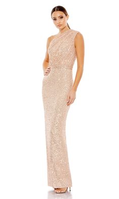 Long one shoulder fitted sequin formal dress with empire waist. Glamorous One-shoulder Sequin Dress For Formal Events, Elegant Embellished Sequin Dress With Asymmetrical Neckline, Elegant Sequin Dress With Embellished Asymmetrical Neckline, Glamorous One-shoulder Dress With Asymmetrical Neckline, Formal One-shoulder Sequin Dress, Formal One Shoulder Sleeveless Sequin Dress, One-shoulder Sequin Gown For Formal Occasions, Formal Sequined One Shoulder Floor-length Dress, One Shoulder Sequin Gown For Prom Season