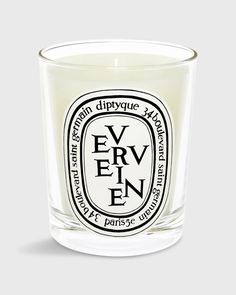 Classic Scented Candle Verveine Diptyque Decor, Diptyque Candles, Patchouli Scent, Vanilla Scented Candles, Elegant Candles, Lip Scrubs, Vanilla Candle, Outdoor Candles, Candle Tree