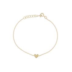 Heart Chain Bracelet 14K Yellow Gold Heart: 0.25" Adjustable 6-7" Long Adjustable Classic Heart Bracelet For Valentine's Day, Yellow Gold Adjustable Chain Bracelet For Valentine's Day, Classic Adjustable Heart Bracelet For Valentine's Day, Adjustable Tarnish Resistant Yellow Gold Heart Bracelet, Classic Jewelry Bracelet For Valentine's Day, Valentine's Day Yellow Gold Adjustable Chain Bracelet, Classic Jewelry For Valentine’s Day, Classic Valentine's Day Jewelry Bracelet, Classic Adjustable Heart Charm Jewelry