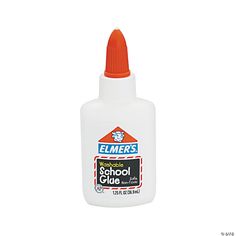 a bottle of school glue on a white background