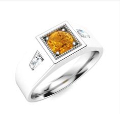 The Buyer Must Be Reads All details about This Product Material  92.5 Sterling Silver, . Gemstone Type   AAA Citrine  Gemstone Shape     Round  Gemstone color    As Picture  . Style  Art Deco Quality  AAA . Ring For   Man. Anniversary Orange Rings With Gemstone Accents, Yellow Ring With Gemstone Accents For Anniversary, Yellow Rings With Gemstone Accents For Anniversary, Yellow Gemstone Accented Anniversary Ring, Wedding Rings With Citrine Gemstone Accents, Citrine Wedding Rings With Gemstone Accents, Yellow Sterling Silver Rings With Gemstone Accents, Silver Wedding Band, Jewellery Unique