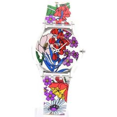 Supplier Model #: SSO8K110Manufacturer Part Number: MULTICOLOR WOMEN'S: SSO8K110 Swatch Women, Floral Desing, Sees Candies, Mens Gold Jewelry, Affordable Watches, Baccarat Crystal, Women Skin, Swatch Watch, Watches Women Fashion