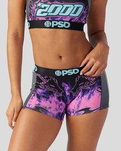 You’ll feel like a speed demon in this new racing-inspired drop. The Drifting Boy Short is made from a silky poly blend with a comfortable full coverage, keep-you-in fit. The PSD boy shorts are perfect for everyday wear and working out. | PSD Women's Drifting Short, Size XS, Polyester/Blend Amanda Williams, Speed Demon, Short Socks, Spongebob Squarepants, Signature Collection, Workout Wear, Boy Shorts, Working Out, Feel Like