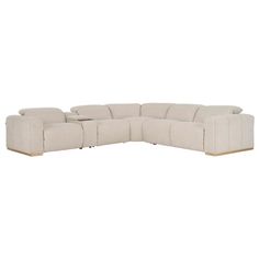 The Galaxy Power Reclining Sectional with 6PCS/2PWR is the modular sofa you didn't know you needed. Made with microsuede fabric and wood, this impressive couch features power in the left and right recliners, power headrests, and a soft-closing storage console that includes an electrical outlet/charging station, built-in USB-A ports and cupholders. Its deep, wide seating just adds to its comfort. Care: When you purchase upholstered furniture, you want to make sure it lasts a long time in your hom Den Furniture, Microsuede Fabric, Crypton Fabric, Sectional Sofas Living Room, Sectional Sofa With Recliner, Storage Console, Power Reclining Sofa, Professional Cleaning Services, Modern Sectional