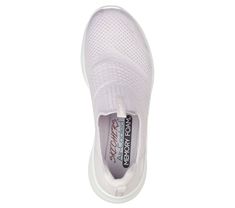 Step in flexible comfort and athletic style with Skechers Ultra Flex 3.0 - Classy Charm. This Stretch Fit® slip-on features an engineered knit upper with a Skechers Air-Cooled Memory Foam® insole. Comfortable Sports Slip-ons With Arch Support, White Cushioned Slip-ons For Sports, Sporty Slip-ons With Cushioned Footbed For Sports, Slip-on Running Shoes For Light Exercise, Comfortable White Running Shoes With Arch Support, Ergonomic Cushioned Slip-on Sneakers For Sports, Slip-on Sneakers For Light Exercise With Arch Support, White Slip-on Sneakers With Ortholite Insole For Light Exercise, Functional White Slip-on Sneakers For Light Exercise