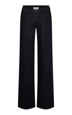 Inle Tailored Denim Wide-Leg Pants By Aya Muse | Moda Operandi Aya Muse, Hijabi Outfits, Interview Outfit, Low Waisted, Wide Leg Denim, Moda Operandi, Fashion Collection, Muse