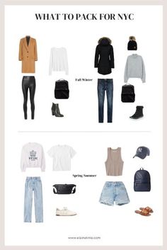 New York Fall Packing List, New York City Packing List Fall, New York Packing List Spring, Packing For Nyc Fall, What To Pack For New York Fall, Winter In New York Outfits Packing Lists, New York Fashion Spring, What To Pack For New York, Spring Outfits New York City