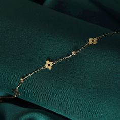 14k Solid Gold Clover Luck Bracelet for Women ❤️ Four Leaf Clover 14k Bracelets, Lucky Bracelet Gift for Her ITEM DETAILS Material:14K Solid GOLD (Not filled or plated). Gold Bracelet Chain Length: 17cm Main Chain + 2cm Adjustable Chain Part Chain Width: 0,65mm Finish: 14K Yellow Gold Stone: Zİrcon Featuring: 5x5mm Clovers, 2x2mm Balls ♥ SHIPPING We work with Dhl Express for worldwide shipping. Please leave your phone number at checkout for delivery purposes. Production time: 3-5 business days. Dainty 14k Yellow Gold Bracelets, Dainty Yellow Gold Tarnish-resistant Bracelets, Delicate Yellow Gold Bracelets Tarnish Resistant, Delicate 14k Gold Bracelet, Tarnish Resistant, Dainty Gold Sterling Silver Bracelet, Delicate 14k Gold Tarnish Resistant Bracelet, Delicate 14k Gold Tarnish-resistant Bracelet, Delicate Hypoallergenic Yellow Gold Bracelets, Elegant Hypoallergenic Rosary Bracelet