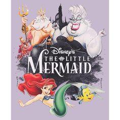 the little mermaid movie poster with various characters