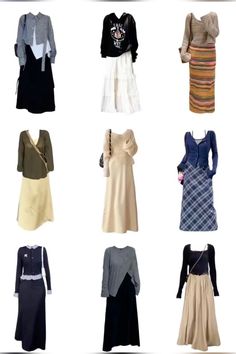 2000s Fashion Outfits Modest, Skirt Outfits 2000s, 90s Modest Outfits, Romantic Style Fashion Inspiration, Modest 90s Fashion, Y2k Modest Outfits, Modest Acubi Fashion, Buffet Outfit, Cute Modest Outfits For School