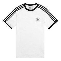 adidas originals Tee White T-shirt Addidas Outfit Tshirt, Summer Athleisure T-shirt With Three Stripes, Relaxed Fit Three Stripes T-shirt For Sports, Adidas Relaxed Fit T-shirt With Three Stripes, Sporty Adidas Cotton T-shirt, Adidas Sporty T-shirt With Contrast Stripes, Sporty Short Sleeve T-shirt With Side Stripes, Athleisure Crew Neck T-shirt With Contrast Stripes, Casual Streetwear T-shirt With Side Stripes