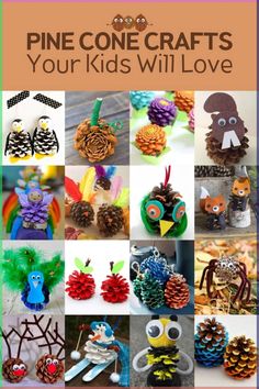 pine cone crafts for kids to make