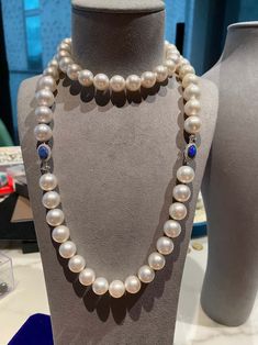 South Sea Pearl Necklace with Two Australian Solid Black Opal and Diamond Claps For Sale at 1stDibs Fine Pearl Jewelry, South Sea Pearl Necklace, South Sea Pearls Earrings, Necklaces Beaded, 1st Dibs, Tahitian Pearl Necklace, Australian Black Opal, Black Pearl Necklace, Woman Jewelry