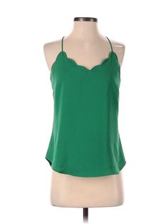 J.Crew Factory Store Sleeveless Blouse Size: 2 Tops - used. 100% POLYESTER | J.Crew Factory Store Sleeveless Blouse: Green Tops - Size 2 Chic Green Sleeveless Tank Top, Green Chic Camisole Tank Top, Chic Green Camisole Tank Top, Spring Green Cami Tank Top, Chic Green Camisole, Chic Green Tank Blouse, Chic Green Blouse With Vest Detail, Chic Green Camisole Tops, Chic Green Tank Vest