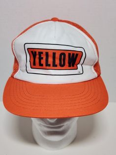 Vintage 80s Retro YELLOW Trucking Mesh Foam Trucker Hat Cap Punk Indie OSFA | eBay Retro Yellow, 80s Retro, Hat Cap, Trucker Hat, Trucks, Mesh, Hats, Yellow, Best Deals